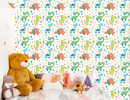 Wallpaper Funny Cartoon-Like Dinosaurs