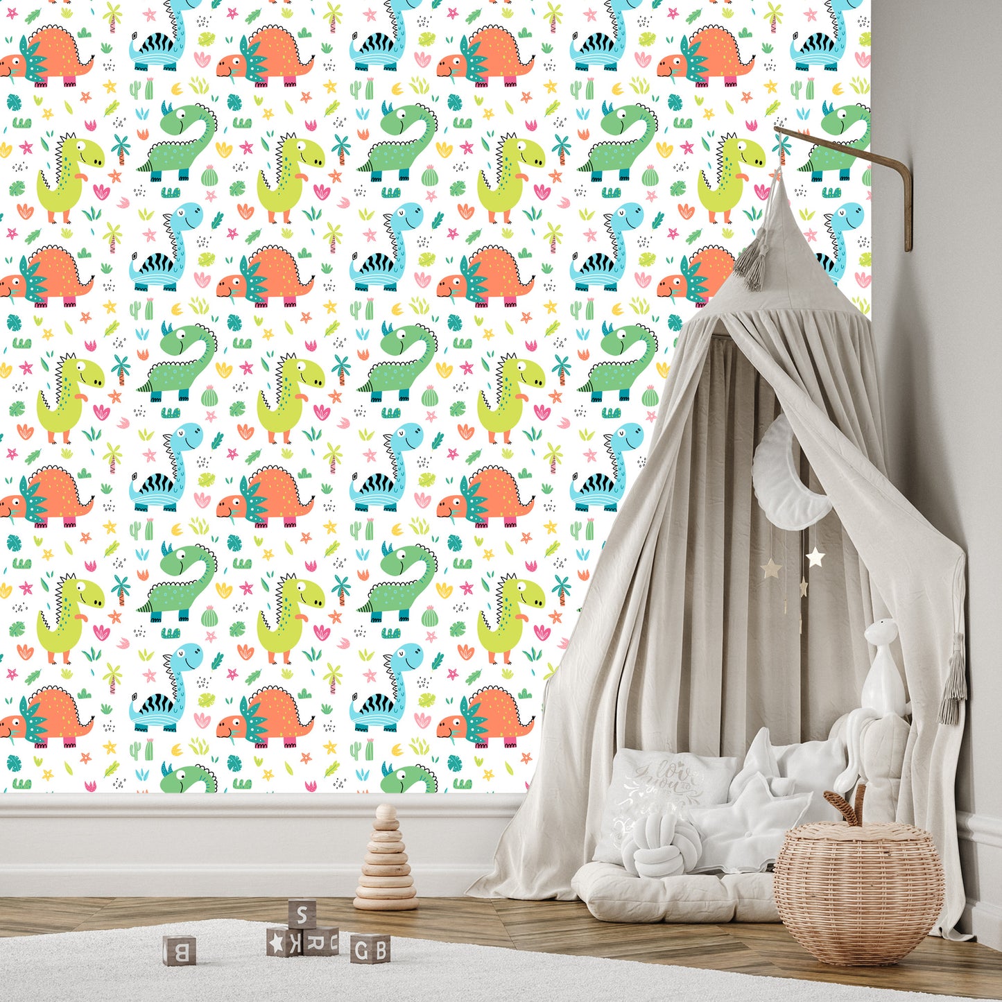 Wallpaper Funny Cartoon-Like Dinosaurs