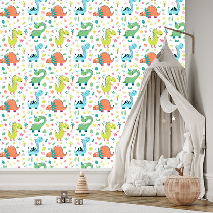 Wallpaper Funny Cartoon-Like Dinosaurs