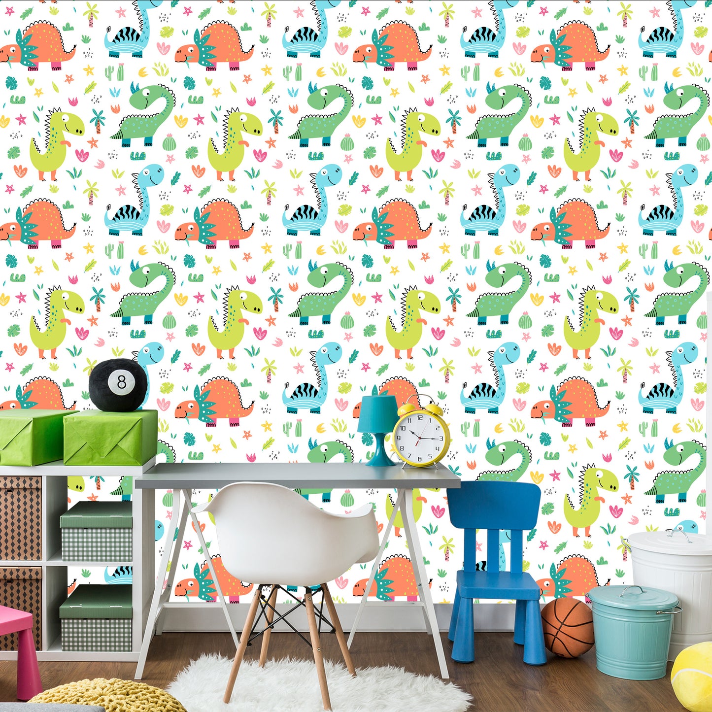 Wallpaper Funny Cartoon-Like Dinosaurs
