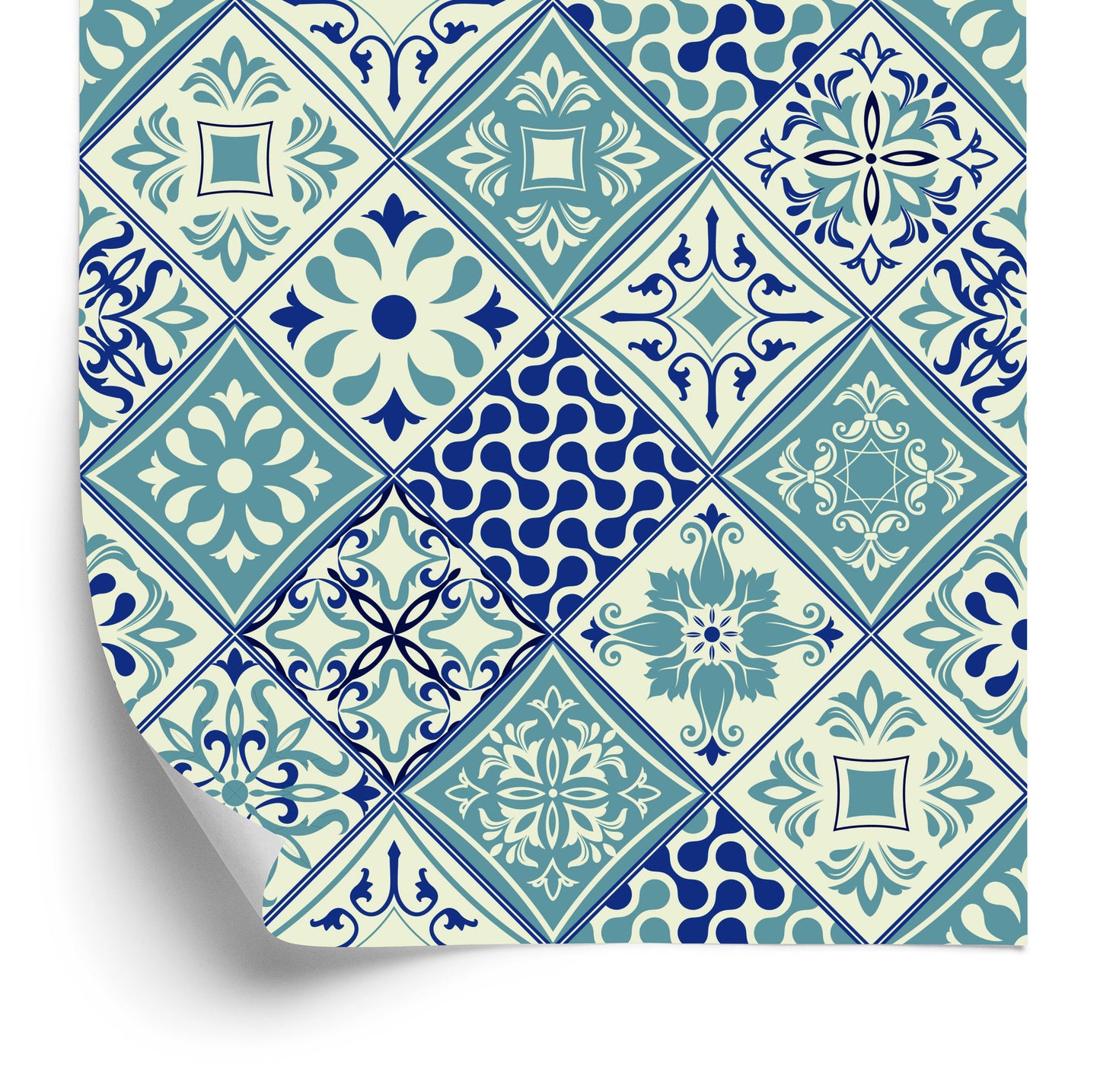 Wallpaper Portugese Tile Pattern