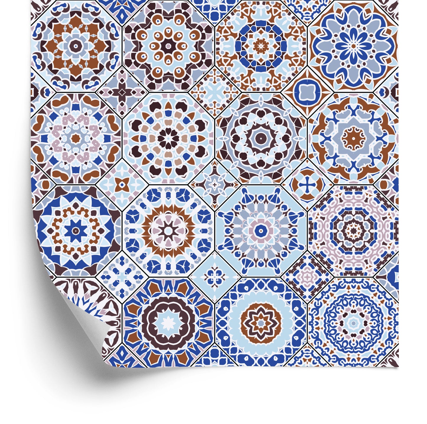 Wallpaper Colorful Mosaic In Arabic Style