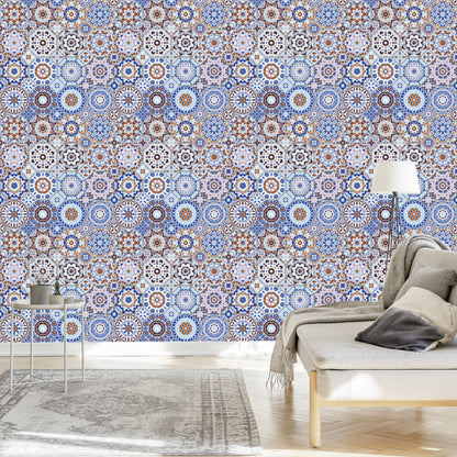 Wallpaper Colorful Mosaic In Arabic Style