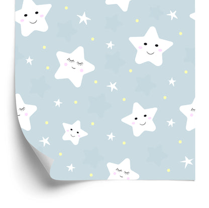 Wallpaper Smiling White Stars