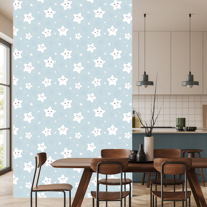 Wallpaper Smiling White Stars
