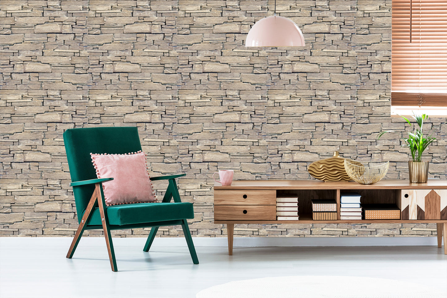 Wallpaper Decorative Slate Stone