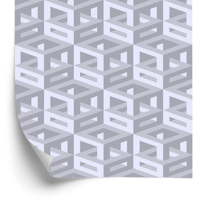 Wallpaper Isometric Pattern 3D