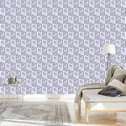 Wallpaper Isometric Pattern 3D