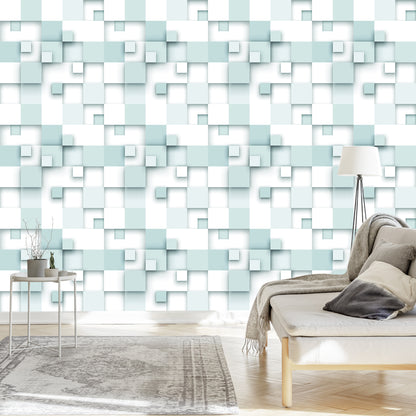 Wallpaper Abstraction Squares 3D Effect