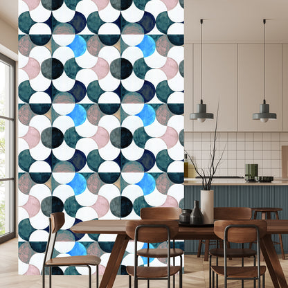 Wallpaper Geomatric Abstract In Watercolor