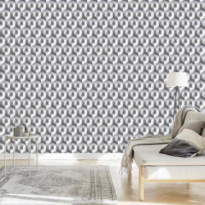 Wallpaper Modernistic Abstract Motif 3D