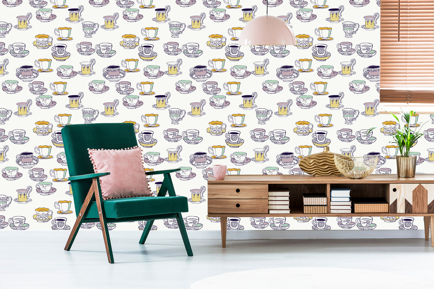 Wallpaper Colorful Cups