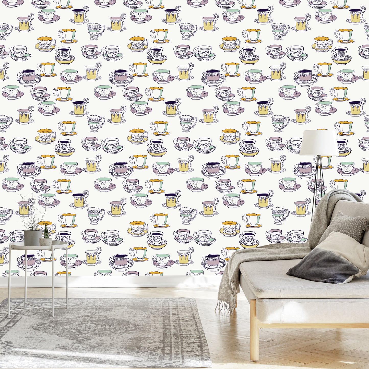 Wallpaper Colorful Cups