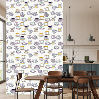 Wallpaper Colorful Cups