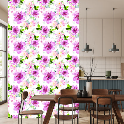 Wallpaper Flowers Painted With Watercolor