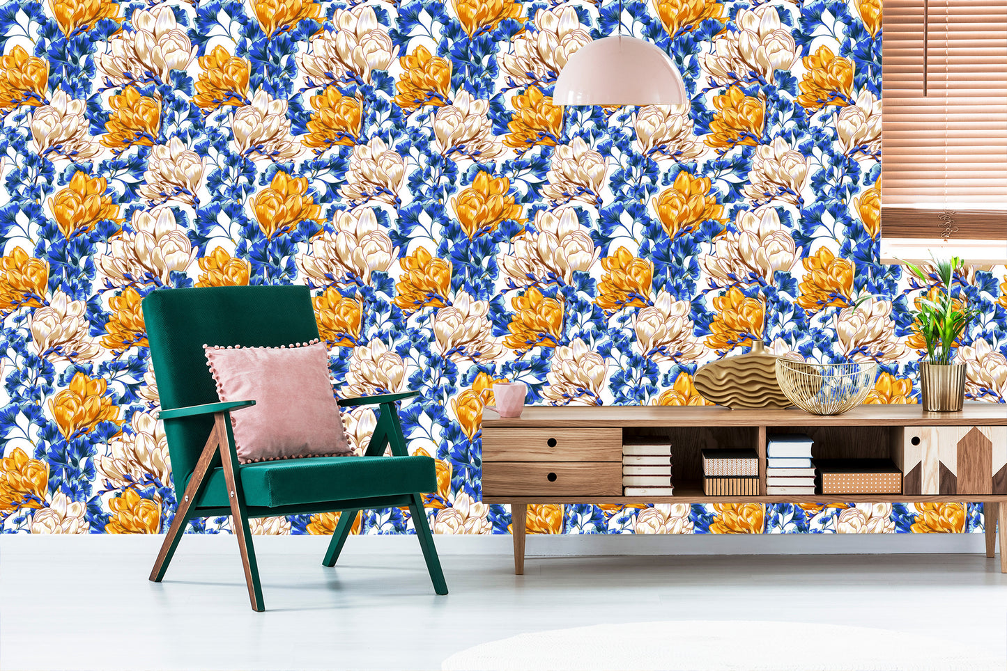Wallpaper Colorful Magnolia Flowers