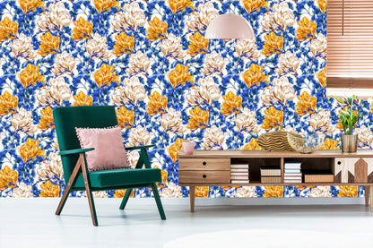 Wallpaper Colorful Magnolia Flowers