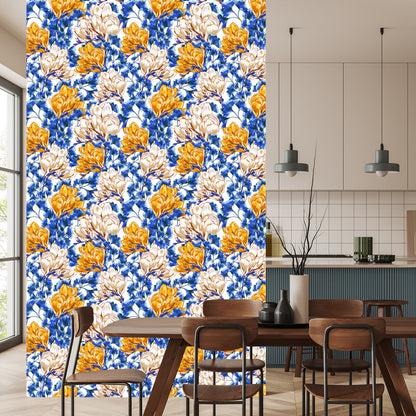 Wallpaper Colorful Magnolia Flowers