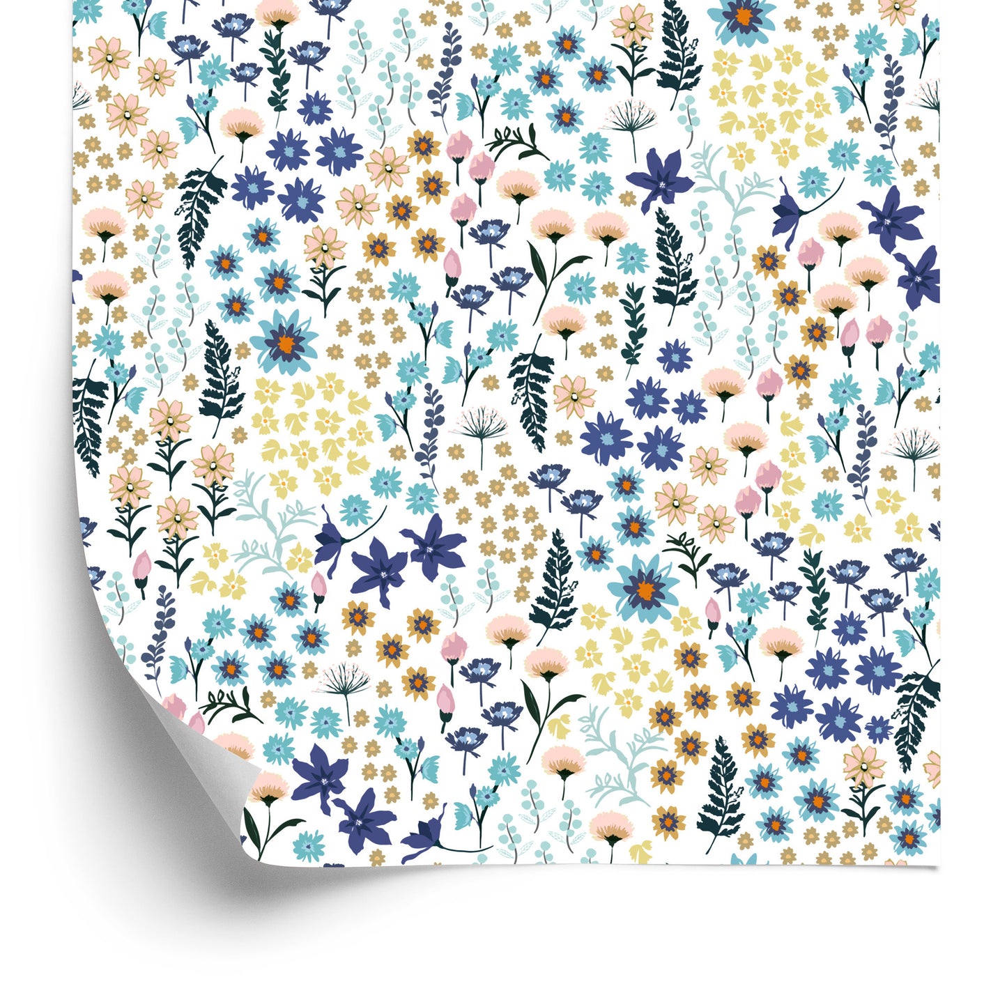 Wallpaper Colorful Wild Flowers