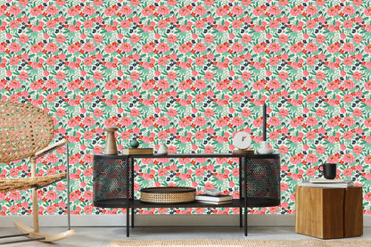 Wallpaper Handdrawn Peonies