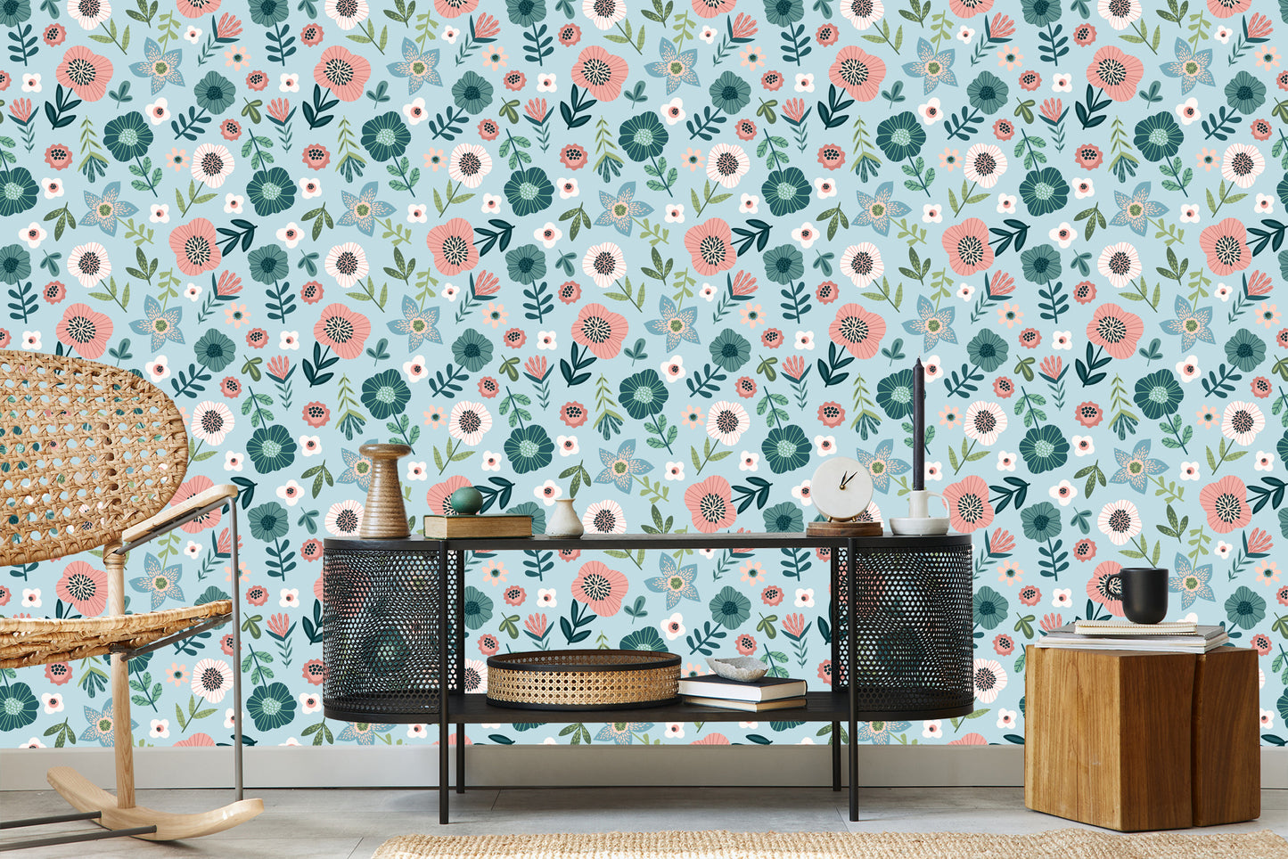 Wallpaper Colorful Flowers