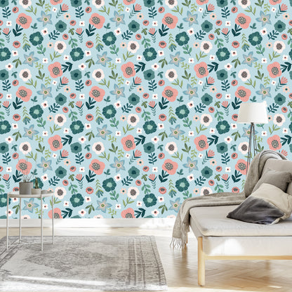Wallpaper Colorful Flowers