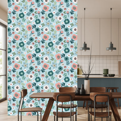 Wallpaper Colorful Flowers