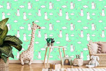 Wallpaper Rainbow Small Cats
