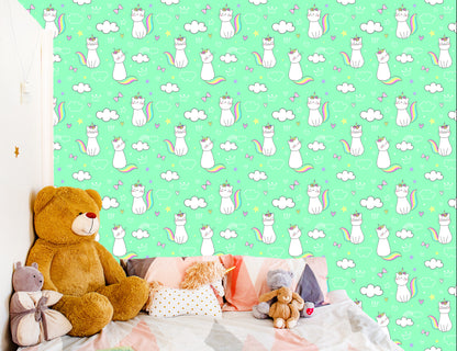 Wallpaper Rainbow Small Cats