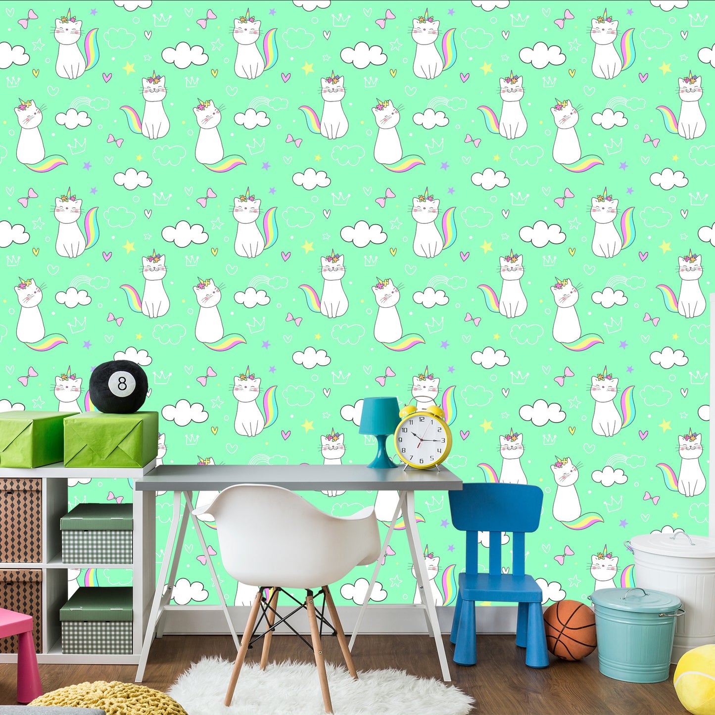 Wallpaper Rainbow Small Cats