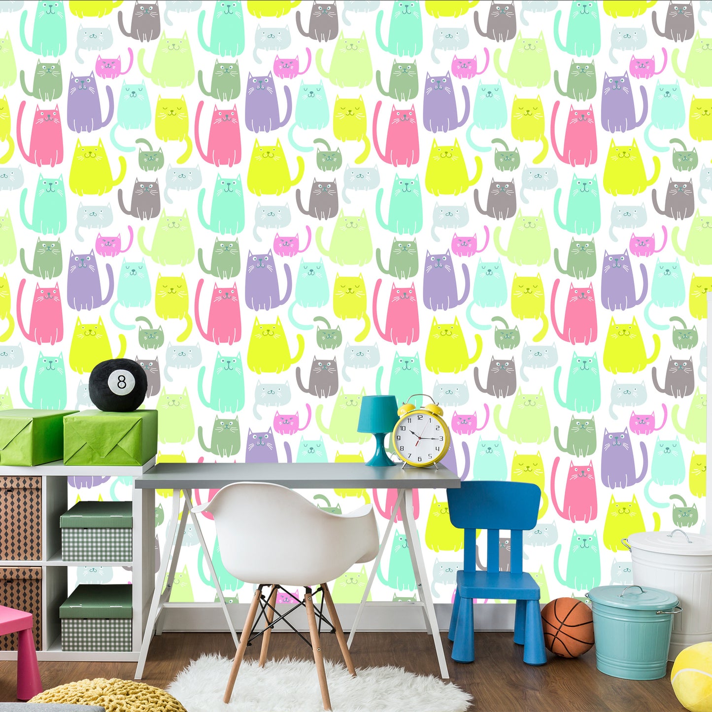 Wallpaper Colored Funny Small Cats