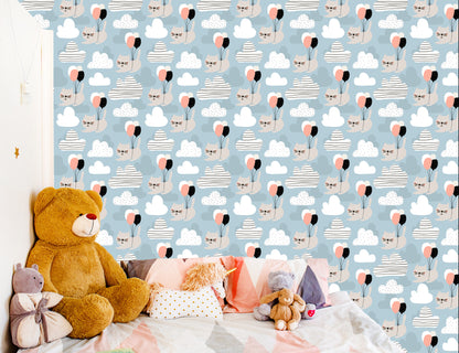 Wallpaper Cats And Balloons