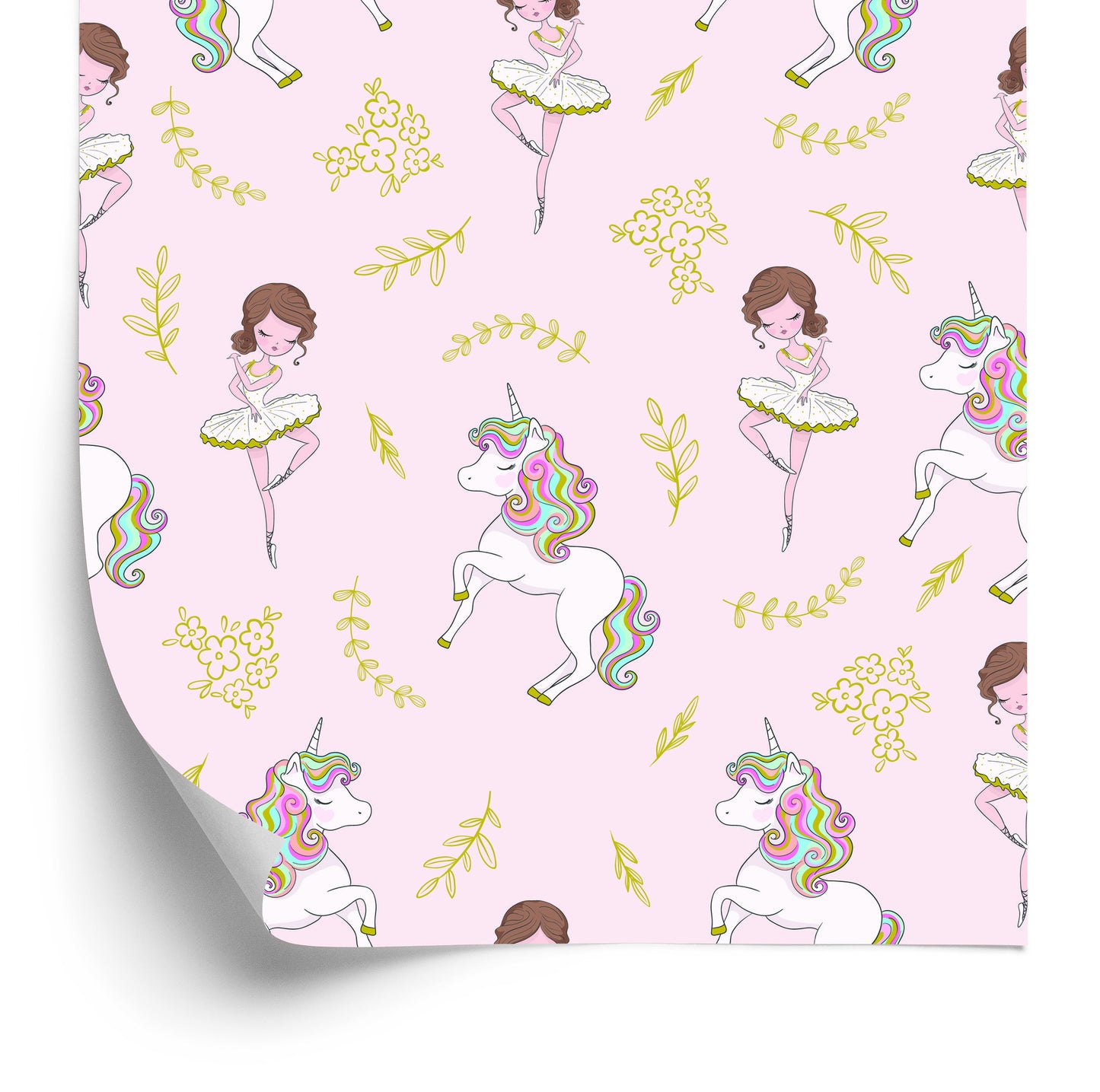 Wallpaper Unicorns And Ballet Dancers