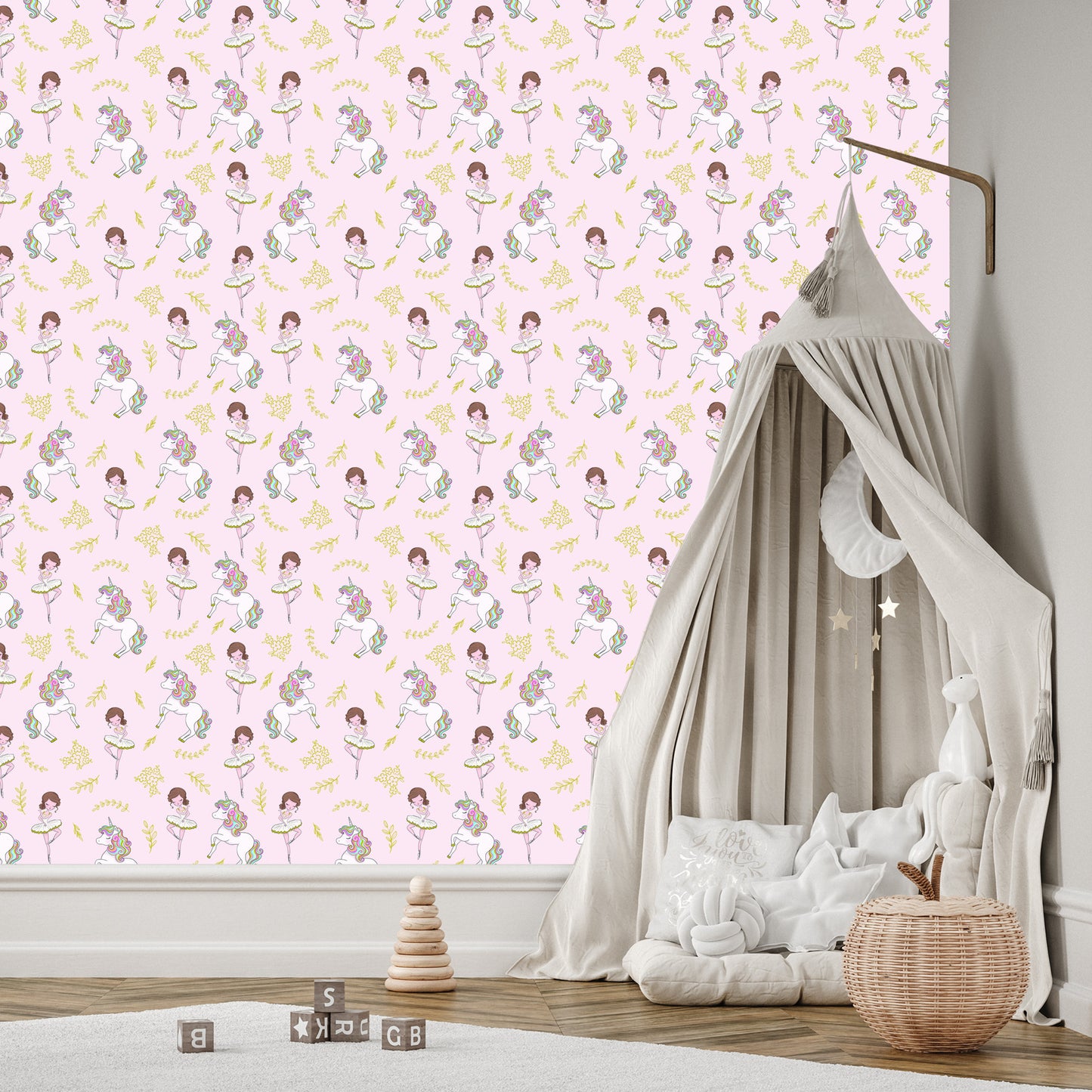 Wallpaper Unicorns And Ballet Dancers