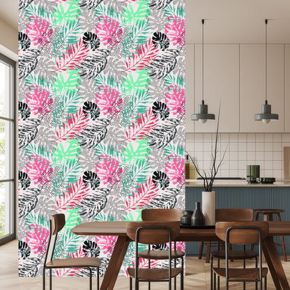 Wallpaper Stylish Tropical Leaves