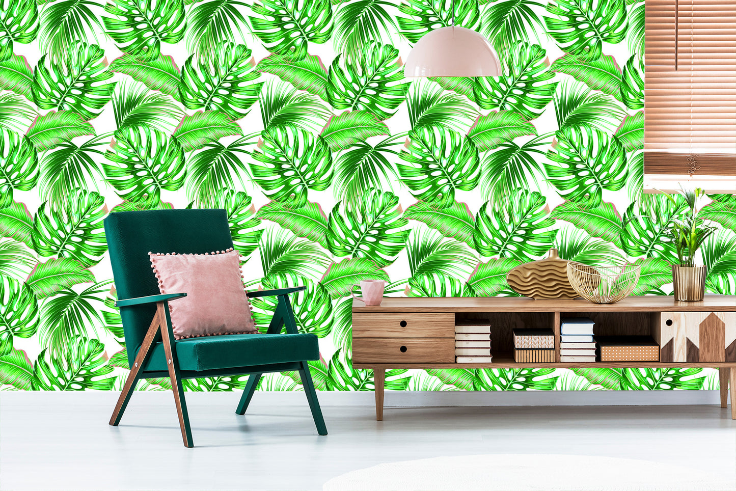 Wallpaper Colored Leaves Exotic