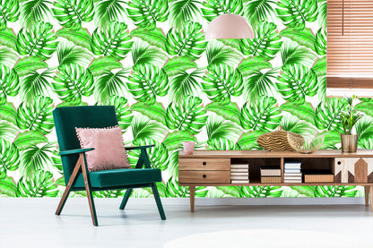 Wallpaper Colored Leaves Exotic