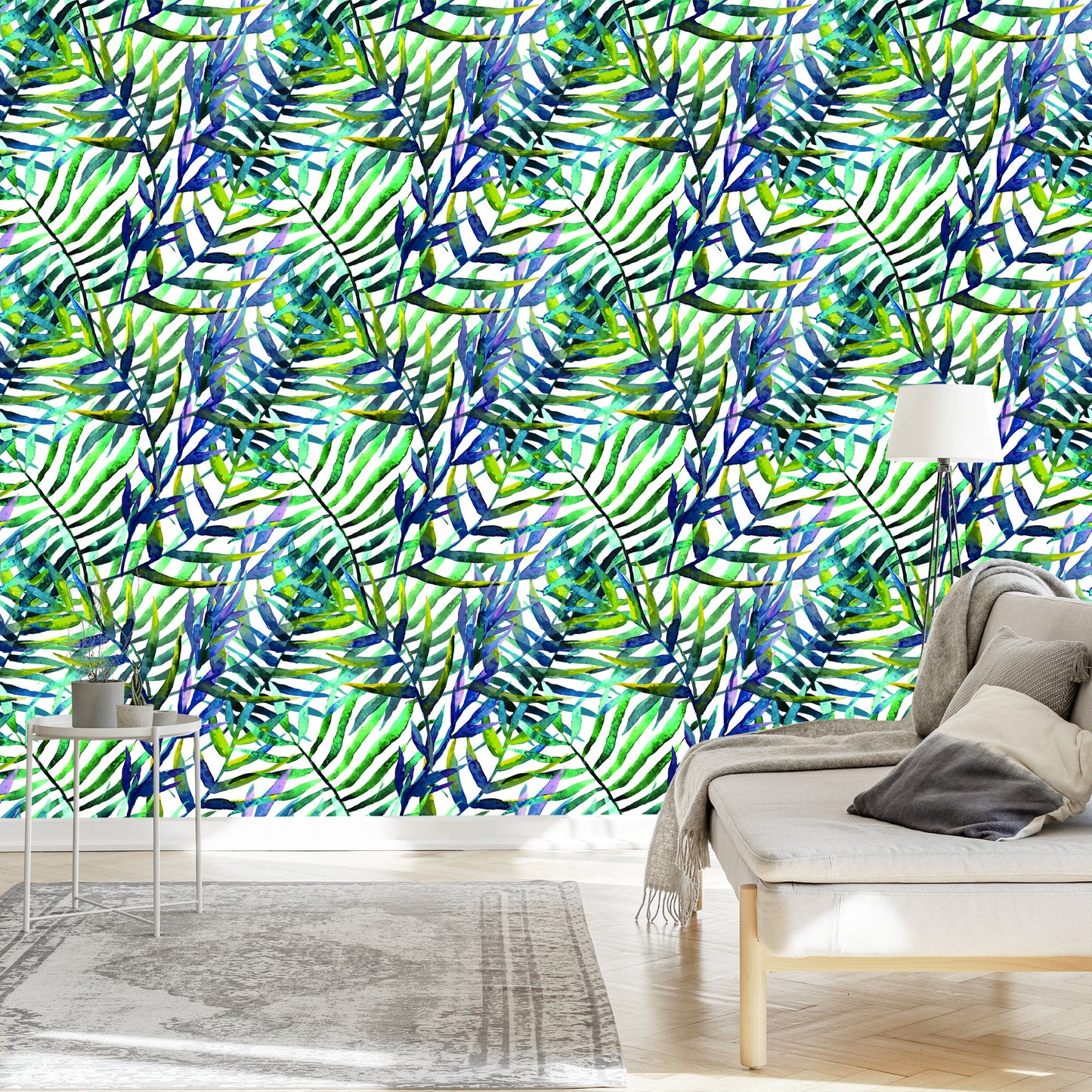Wallpaper Palm Leaves - Watercolor