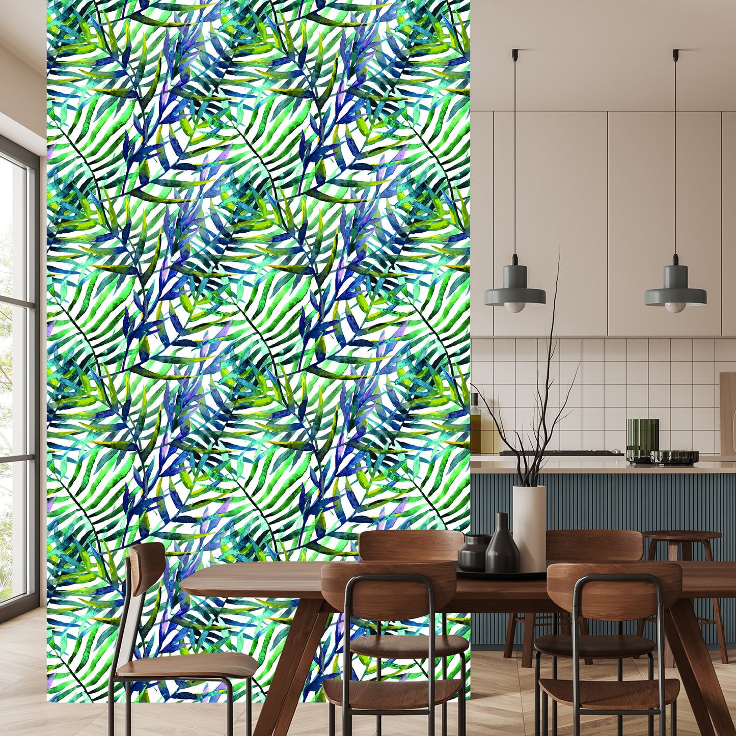 Wallpaper Palm Leaves - Watercolor