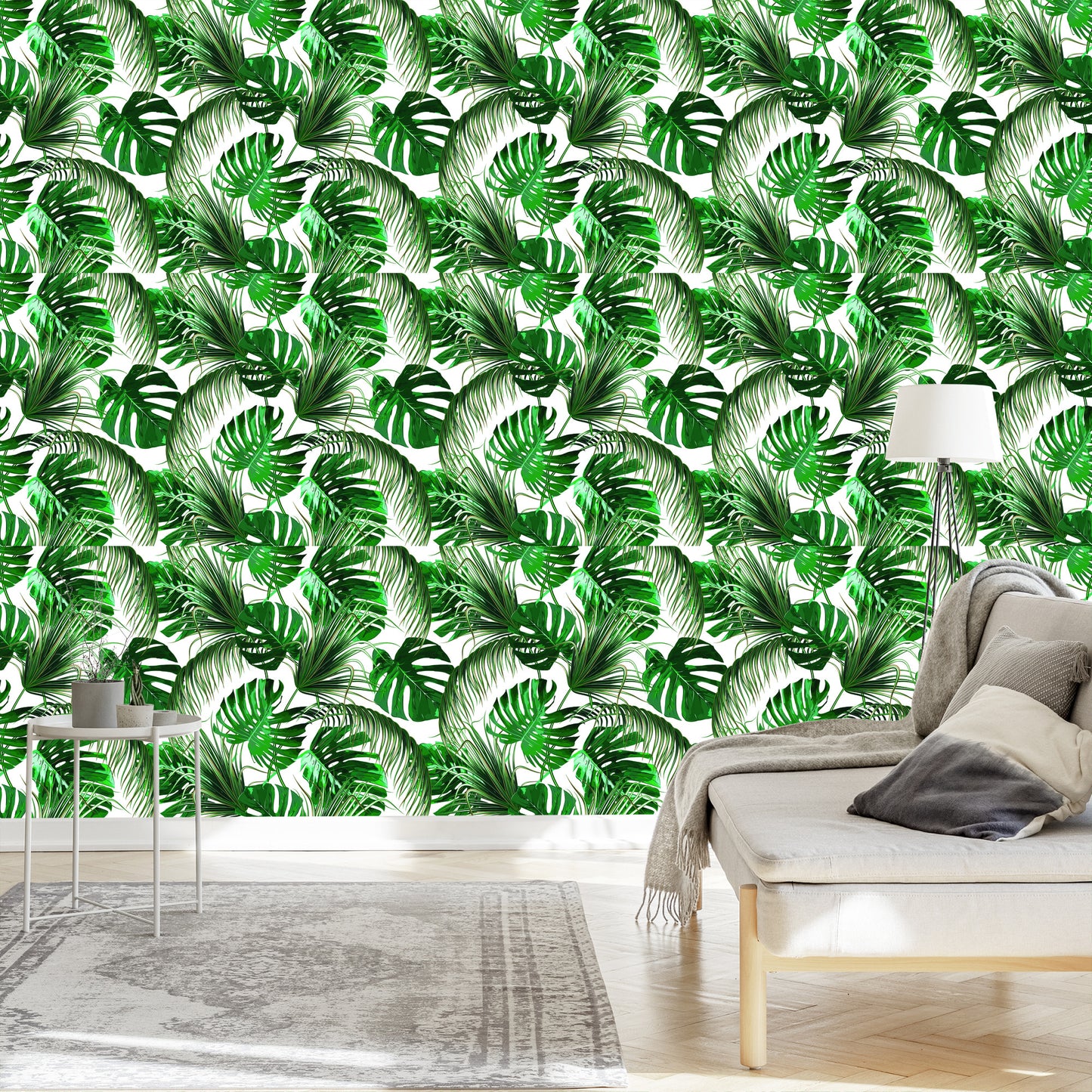 Wallpaper Beautiful Colored Tropical Leaves