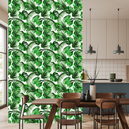 Wallpaper Beautiful Colored Tropical Leaves