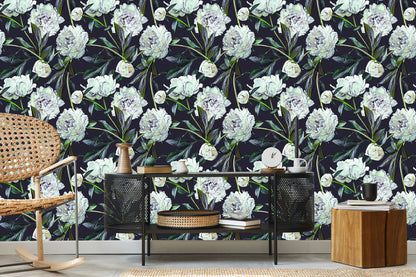 Wallpaper Peony Watercolor