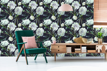 Wallpaper Peony Watercolor