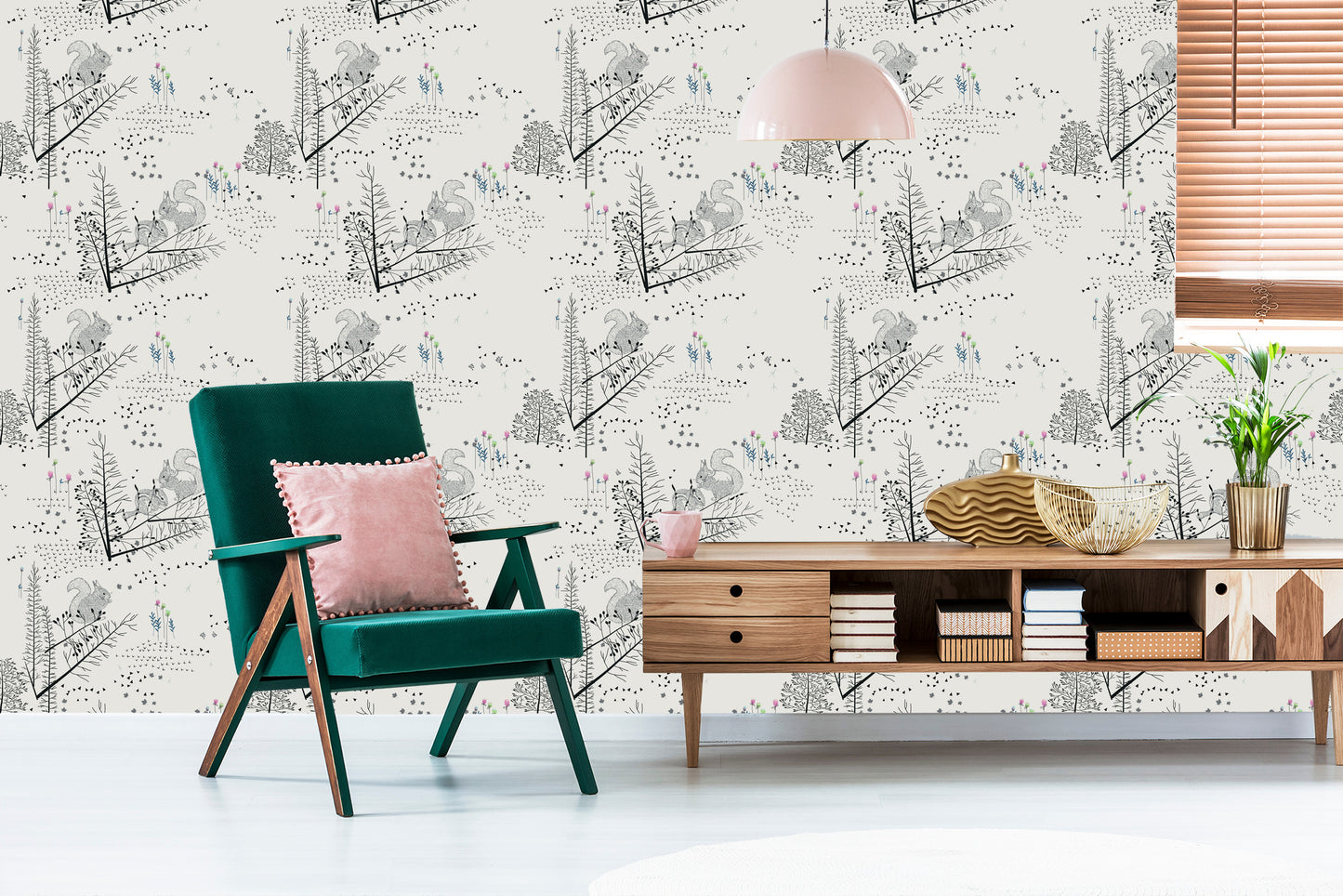 Wallpaper Squirrels In The Forest