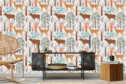 Wallpaper Forest Animals