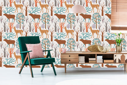 Wallpaper Forest Animals