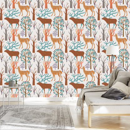 Wallpaper Forest Animals