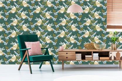 Wallpaper Flying Cranes