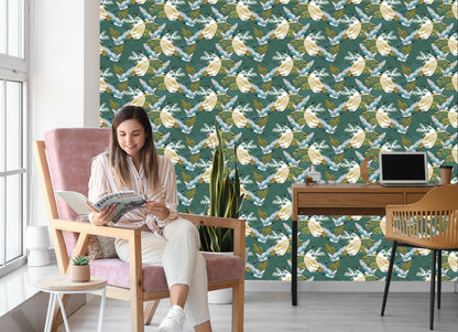Wallpaper Flying Cranes