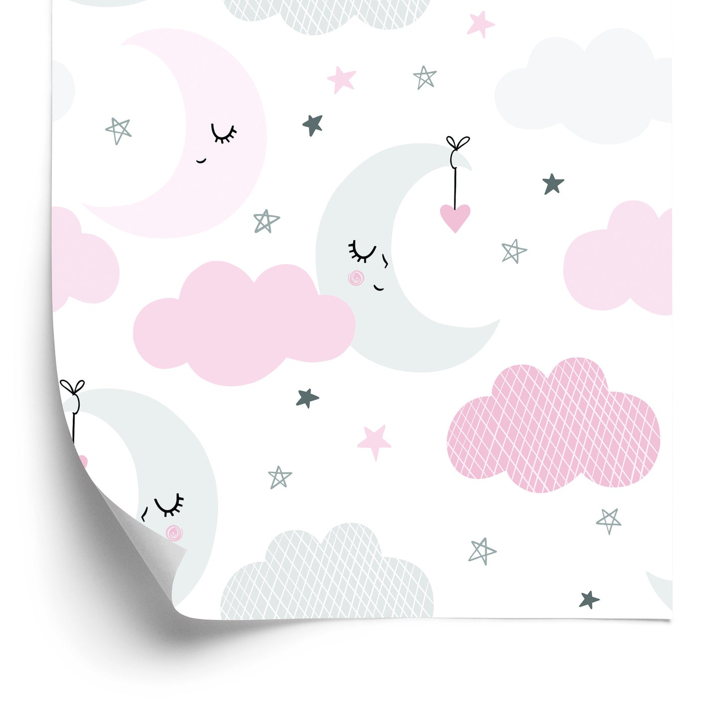 Wallpaper Moons Stars And Clouds